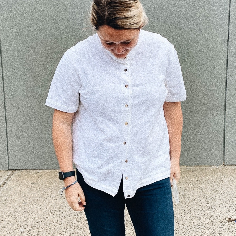 VINTAGE Simple White Top